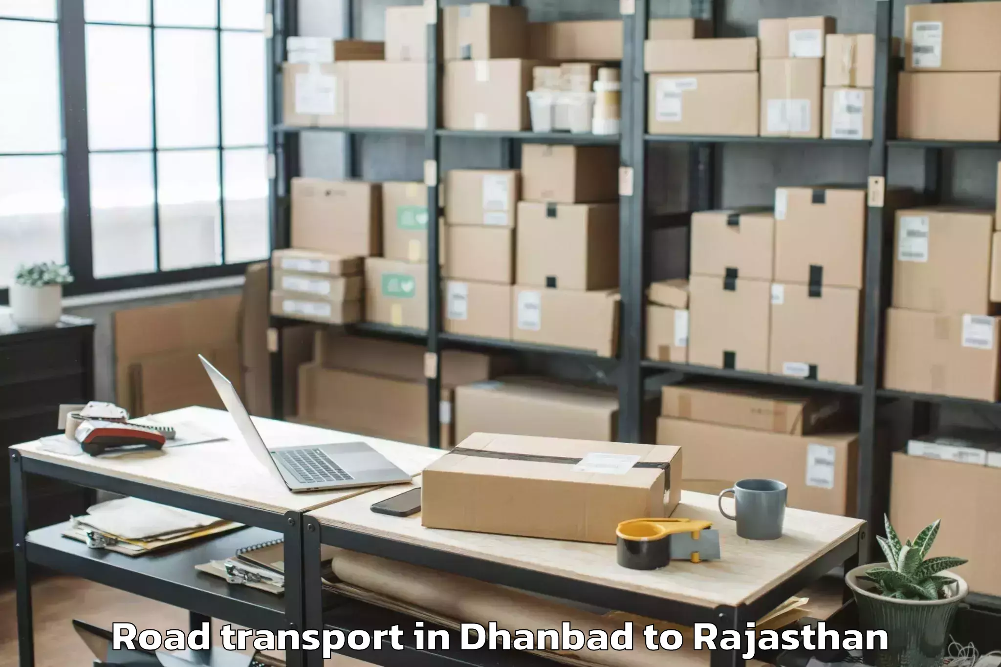 Easy Dhanbad to Churu Road Transport Booking